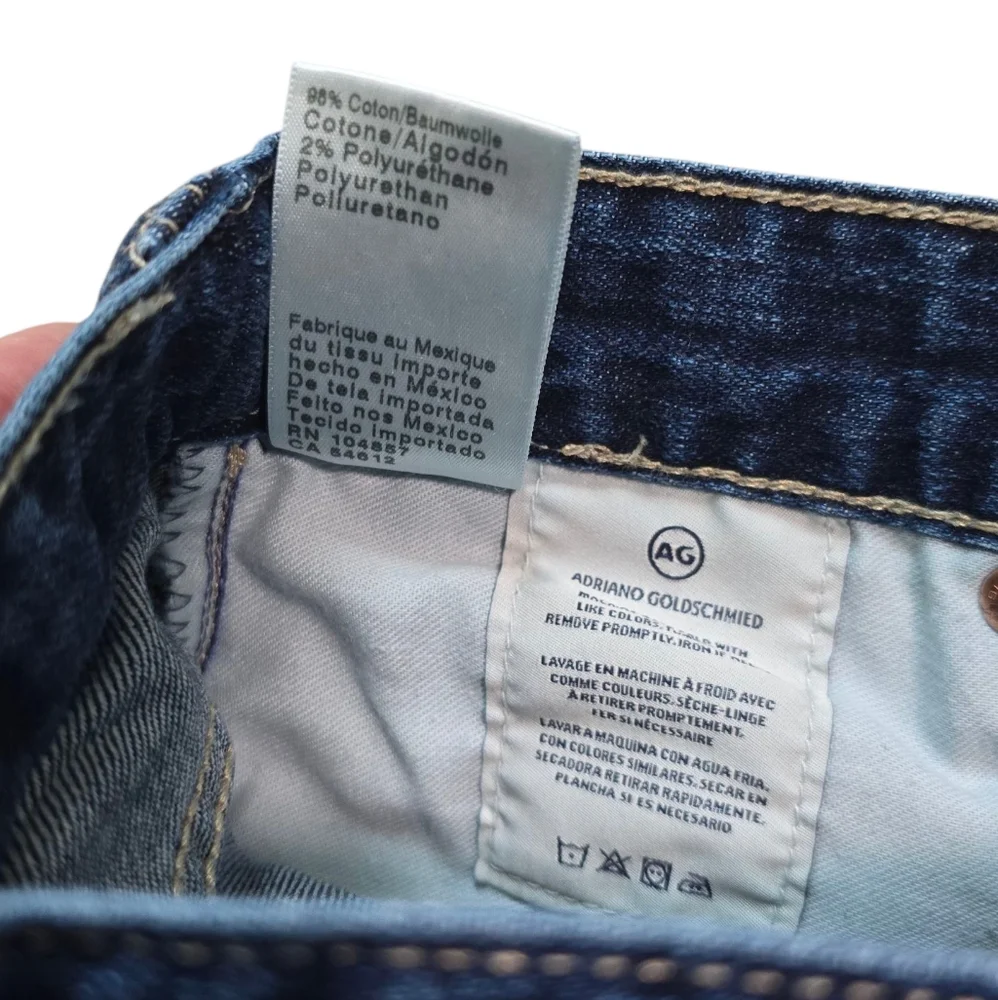 AG-ED Ex-Boyfriend Women's Mid-Rise Slouchy Slim Fit Denim Jeans Size 32R